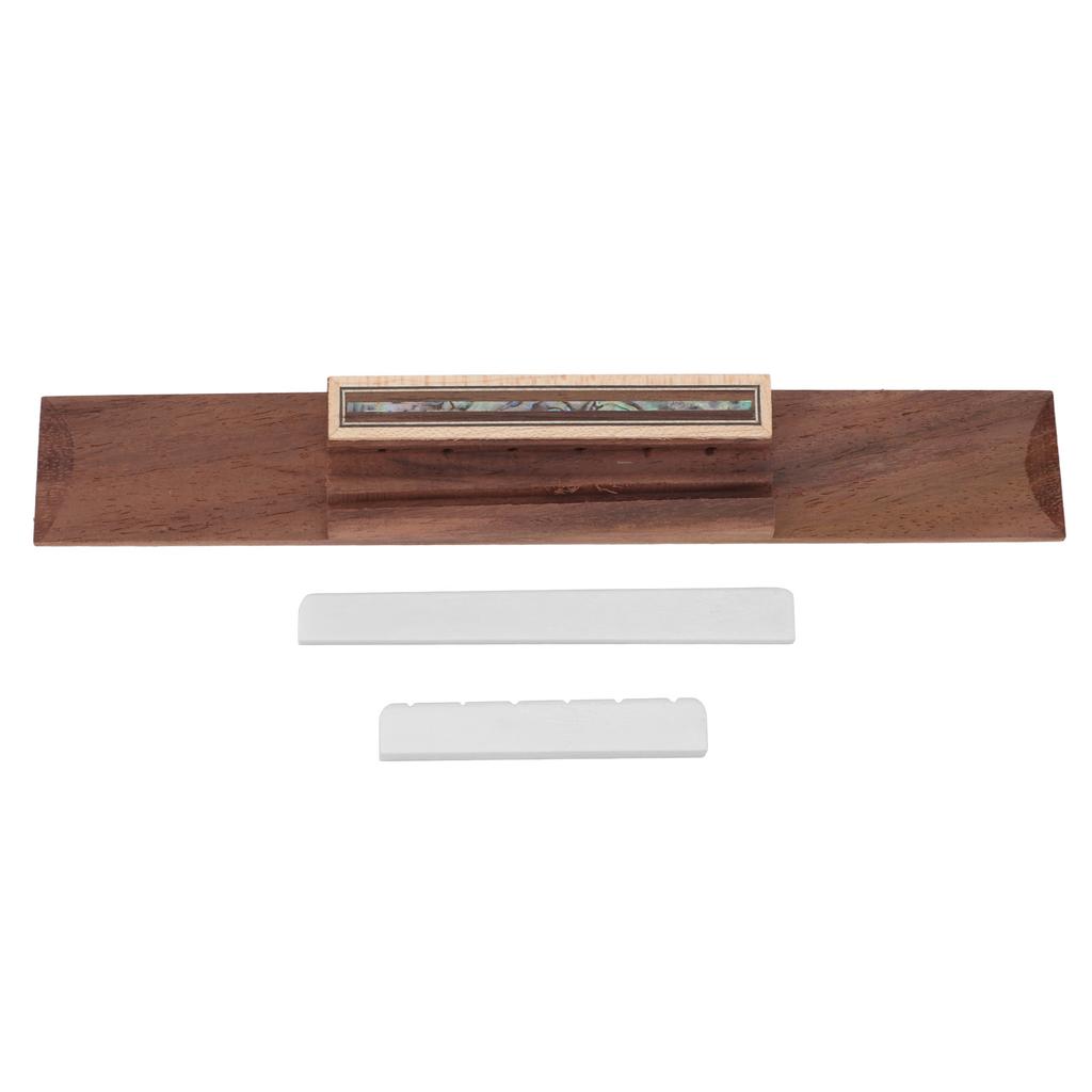 Gitarrenbrücke Sattel Mutter Set Dekorativ Leicht Robust Praktisch für Klassische Gitarre