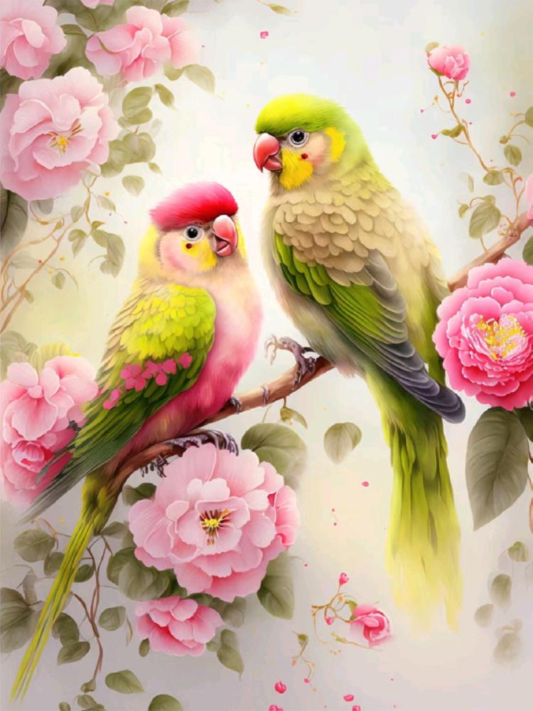 Full Square/Round Drill Diamond 5D DIY Diamond Painting Flower Bird Animal Embroidery Mosaic Cross Stitch Kit Home Decor Gift