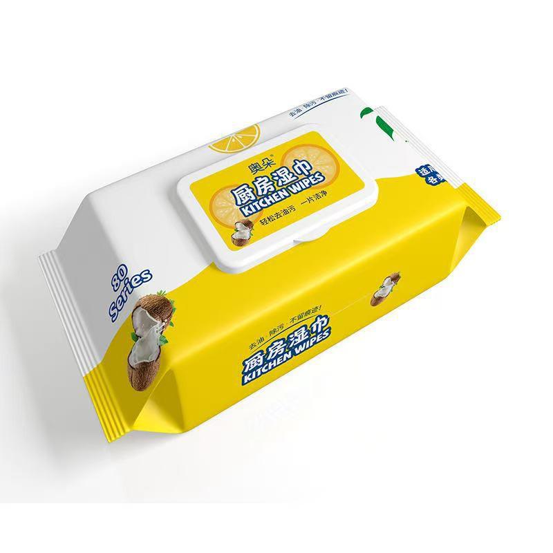 Очень большие влажные салфетки для очистки кухонной вытяжки - Огромные одноразовые чистящие листы