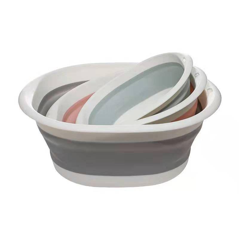 Foldable Portable Washbasin for Travel, Laundry, and Dorm Use - Large and Small Sizes
