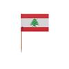 Cure-dents Drapeau Du Liban - 10 Cm - 100 Pièces - Plastique Adhésif - Bâton En Bambou -