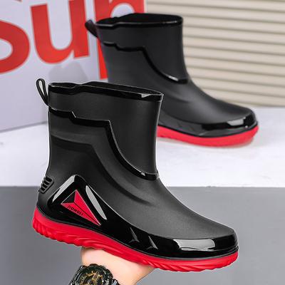 Waterproof Men's Rain Boots Agricultural Breathable Anti-skid Durable Work Shoes Male Summer Outdoor Fishing Rubber Boots