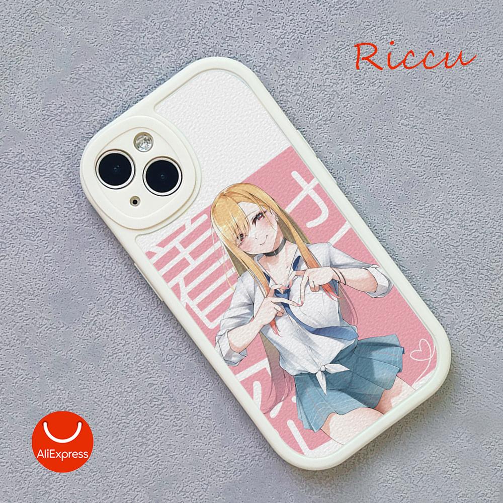 Anime My Dress Up Darling Marin Kitagawa Phone Case for Iphone 14 13 11 12 Pro 14 MAX 13 12 MiNi 7 8 Plus XS XR Lambskin Covers