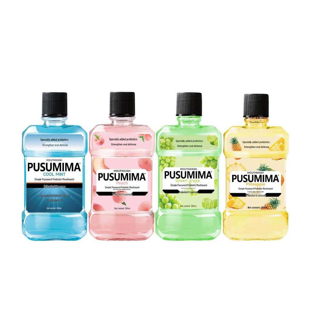 Minty Probiotic Antibacterial Mouthwash: Fresh Breath, Long-Lasting, Sugar-Free, Portable.