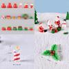 Charming Resin Santa And Snowman Miniature Ornaments For Festive Diy Decor
