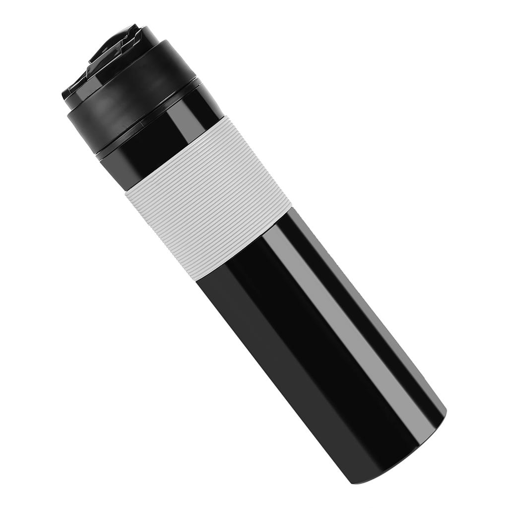 350ml Portable Coffee Press Bottle Tea Coffee Maker Drinking Water Cup for Travelling Black