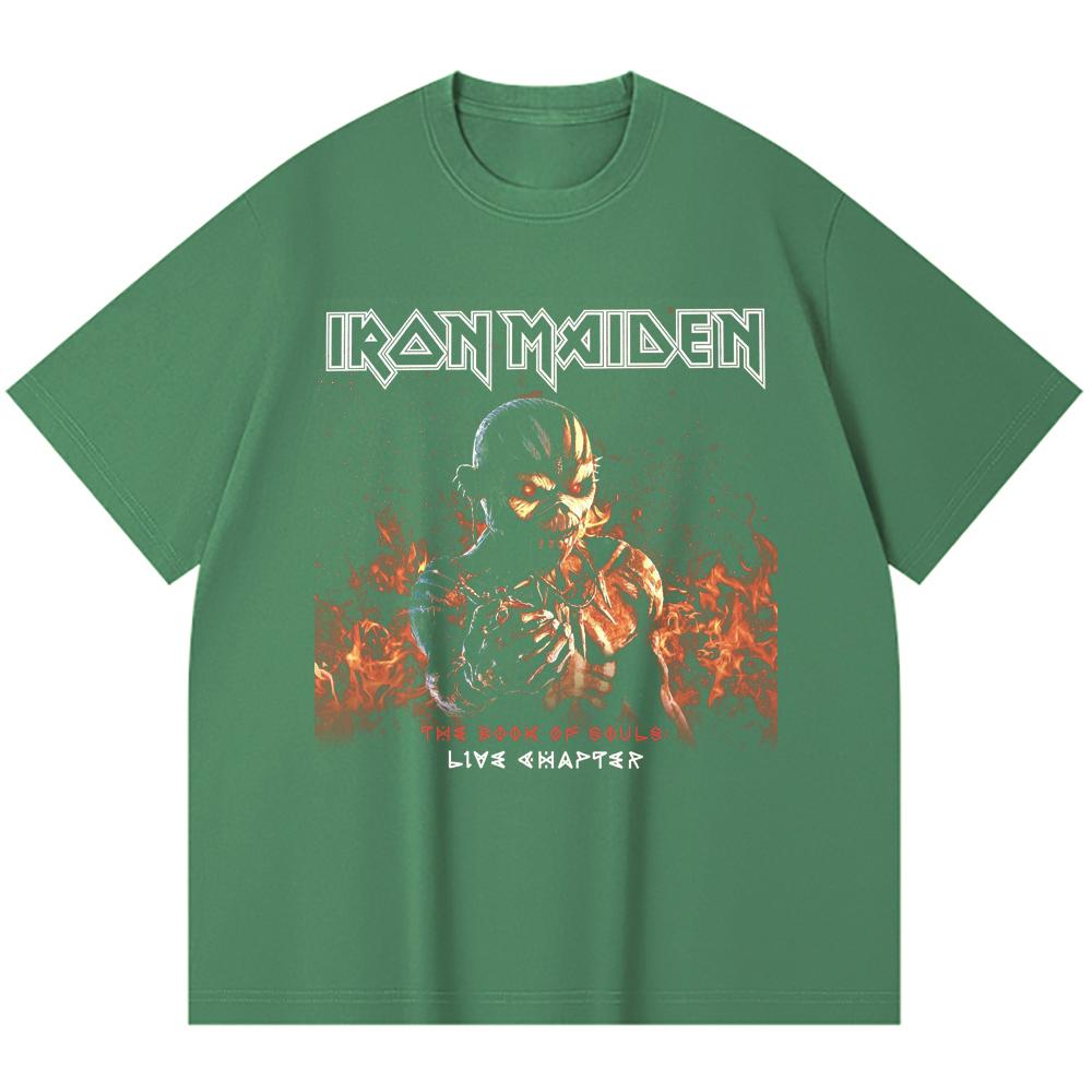 230 g/m² 100% Baumwolle Heavy Metal T-Shirt Rockband Beliebte Musik Druck Unisex Schweres Baumwoll-T-Shirt