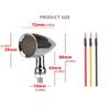 Weather Resistant Motorcycle Indicator Lights LED Turn Signal Light Indicator Lights Blinkers Flasher 100W