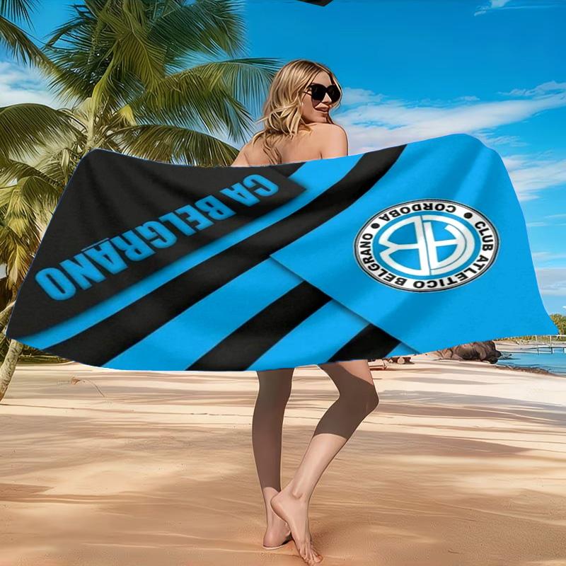 Atletico Belgrano Crest Beach Towel, Quick-drying, Easy To Care For, Suitable for Both Fitness and Beach Vacations,Sports Essential