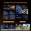 ICSEE 3-Lens WiFi Surveillance Camera with Warning Light for Indoor/Outdoor Use