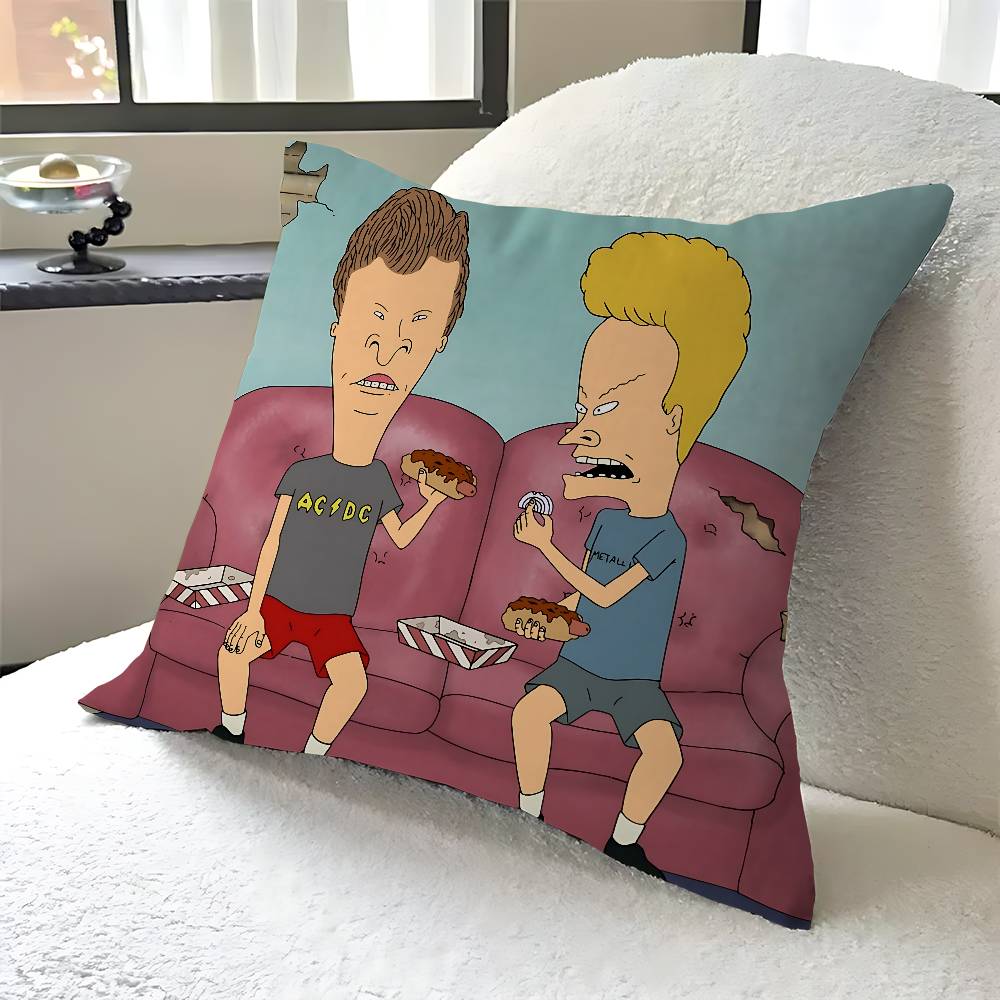 B-Beavis And Butt-Head Personalized Pillow Dust Cover Bedroom Kids Party Decoration Pillowcase Birthday Children Gift