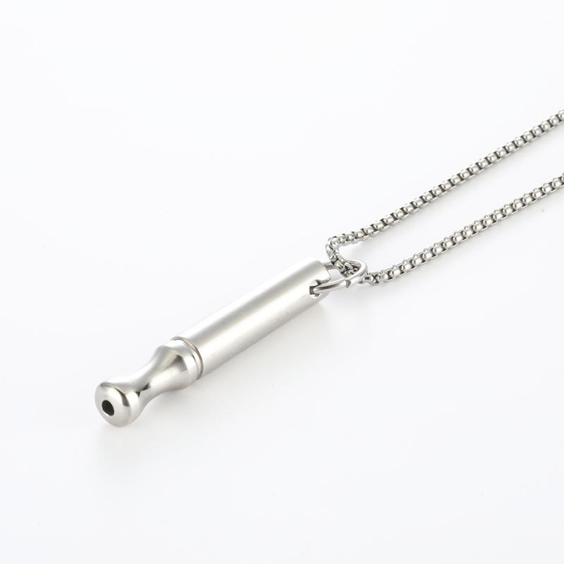 Stainless Steel Anxiety Stress Relief Necklace Mindful Breathing Meditation Necklaces Breathe Tool