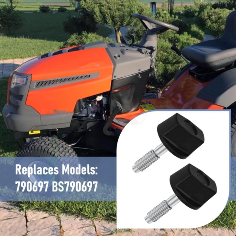 2PCS Plastic and Stainless Steel Air Filter Knobs for Engines Models 44S977 407000 40H000 40G000 YTH2348 BS790697 Models