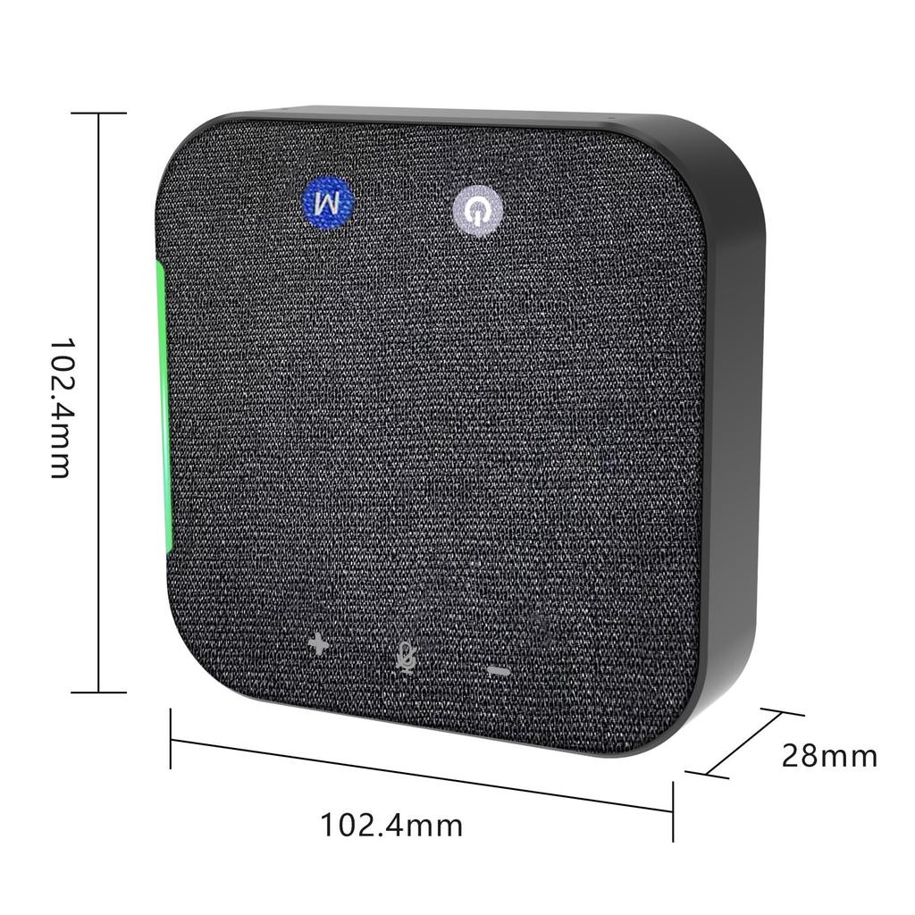eppfun SK001 Ultra Conference Microphone Speaker with Omnidirectional Sound 4 Echo and Noise Work from Online Meetings Bluetooth, 360° Pickup,