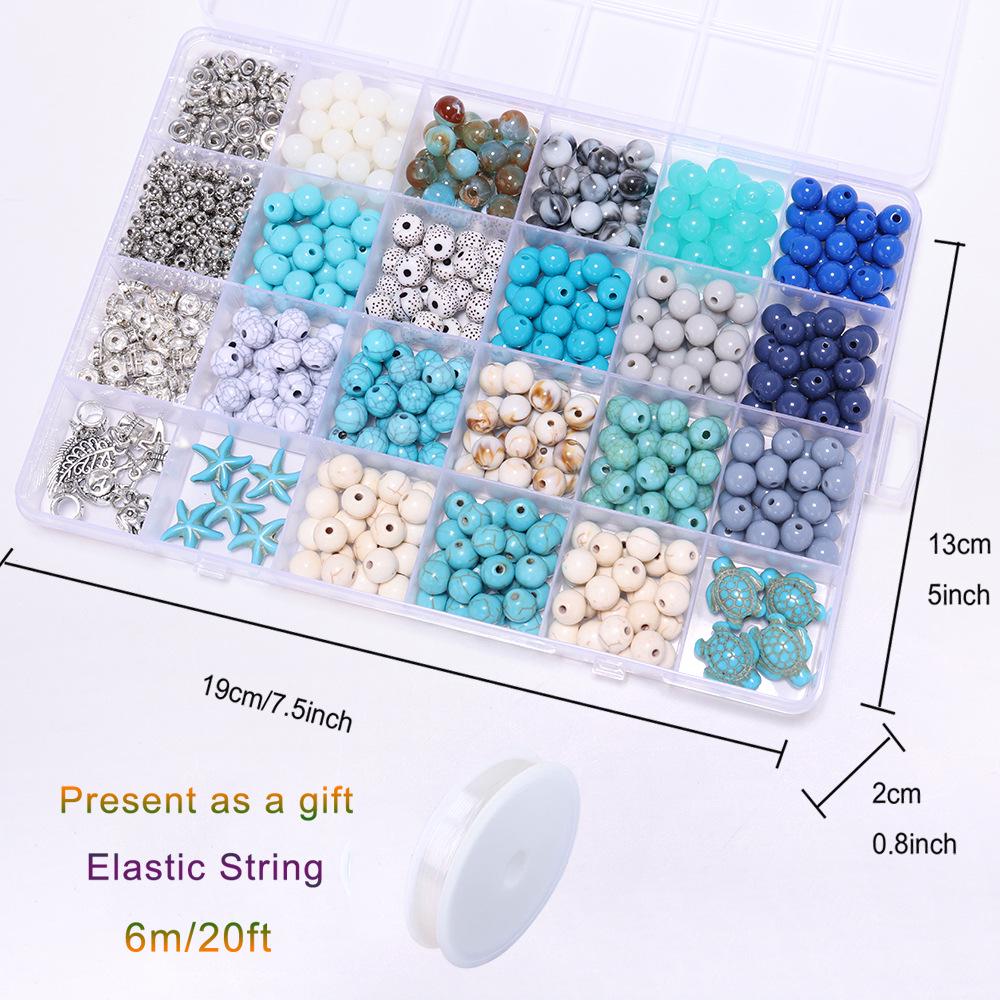 Ocean Series Imitation Pearl Beads: Mixed Style DIY Bracelet Material Pack