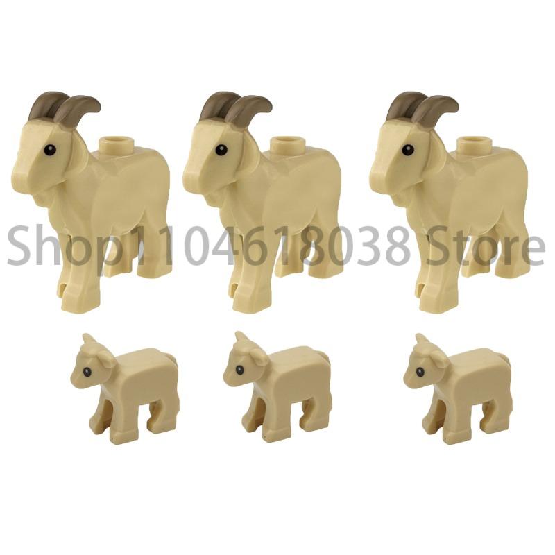 City Animal Zoo Farm MOC Building Block Pig Chicken Sheep Crocodiles Panda Dolphin Elephant Gorilla Fruit Eagle Bricks Toys A31