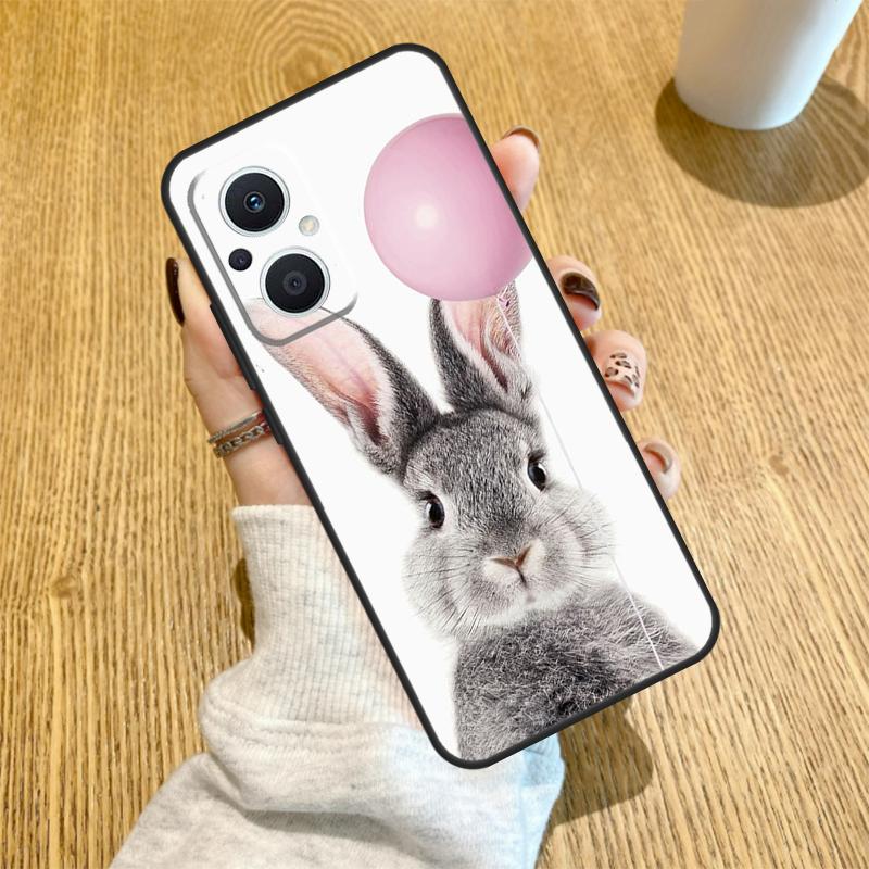 Cute Bunny Rabbit Funda For OPPO Reno 7 8 Lite 14 F 13F 12F 11F 13 12 11 10 Pro OPPO Find X9 X8 X6 X5 Pro Case
