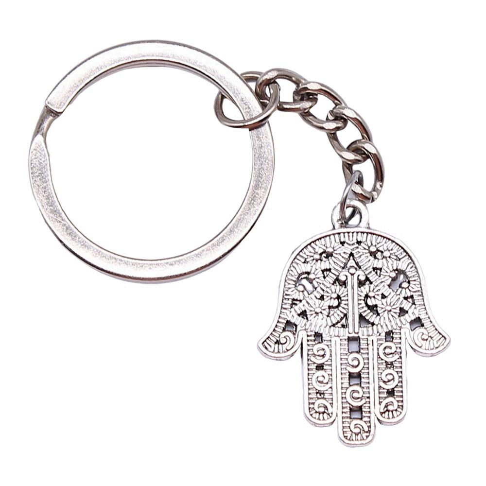 Hamsa Hand Eye of Horus Protection Amulet Keychain for Students Handmade Sweet Anniversary Gift Hip Hop Daily Use