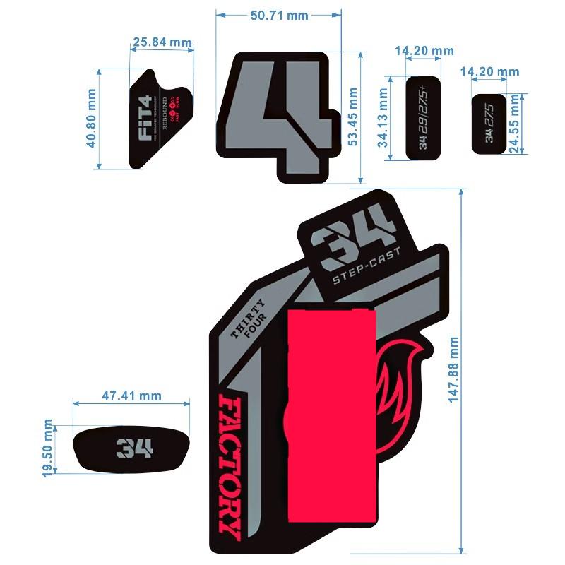 2021 FLOAT 38 DH Mountain Bike Fork Stickers MTB Speed Down Mountain 38 Latest Front Fork Decals