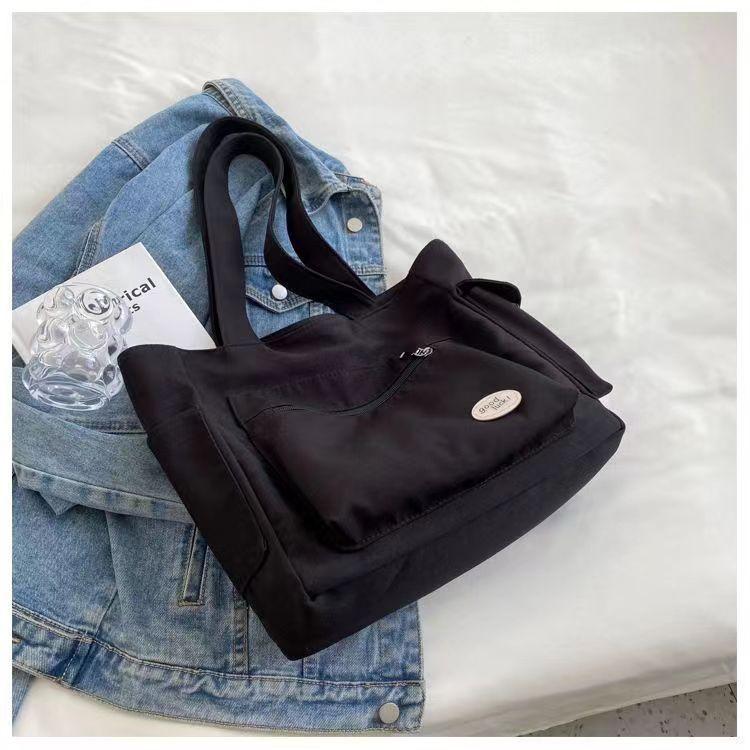 Modische Umhängetasche für Damen Klasse Große Kapazität Studenten Tragetasche Neue Canvas Pendler Handtasche Damen Tasche Öko-Tasche