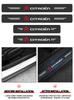 4pc Carbon Fiber Threshold Sticker for Cars Pedal Protection Sticker For Citroen C4 C3 C5 C1 C2 Berlingo Celysee Cactus Picasso