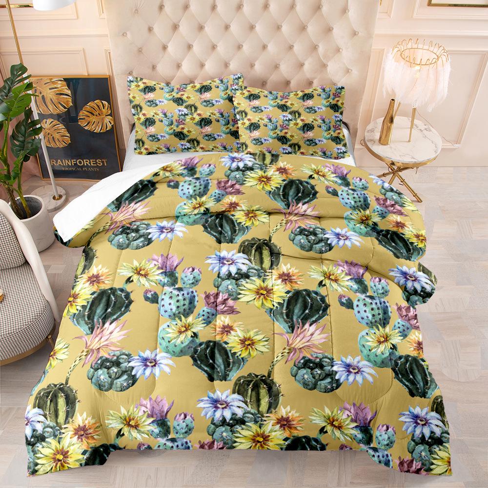 

Покрывало и наволочка Spring Leaf 3D для двуспальной кровати, комплект постельного белья с цифровой печатью EU Single 135x200