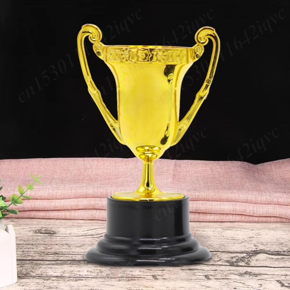 Gold Award Trophy Cups for Kids Plastic Gold Small Trophy Cups Gold Participation Trophy Cup For Party Favors Rewards