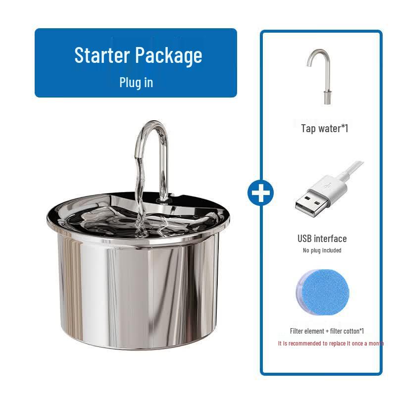 LISM Stainless Steel Smart Pet Water Fountain