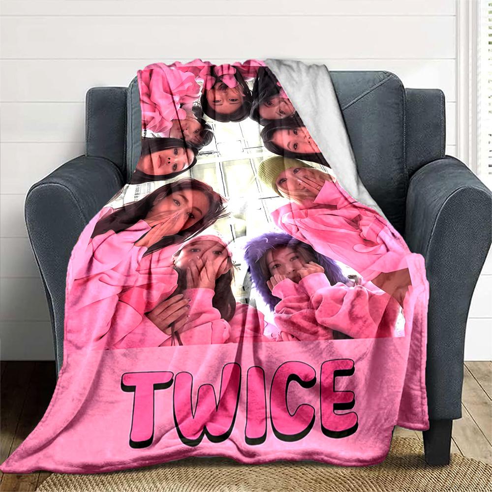 Twice Blanket Ultra-Soft Great for Office Couch Bed Four Seasons Multipurpose Warmthful Decor Ideal Gift For Birthday Valentine'S Day