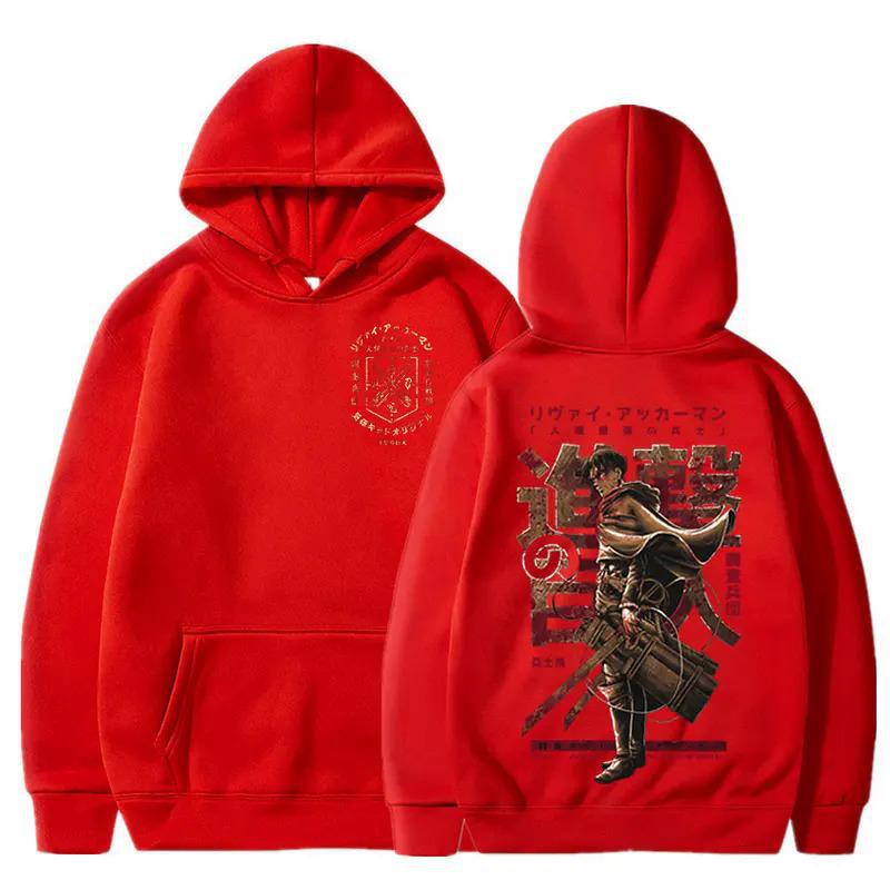 Bluza z kapturem Levi z grafiką Hot Anime Attack On Titan