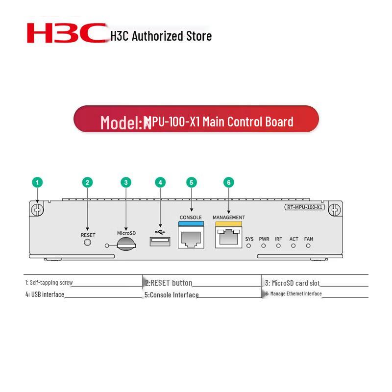 

H3C MSR56 MPU-100 Main Control Module