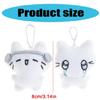 2PCS Handmade Plush Keychain Pendant Cats Shape Bag Charm Stylish Bag Ornament Plush Texture Suitable for Everyday Use