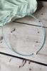 Blue Beaded Choker • Handmade Necklace with Freshwater Shell Heart