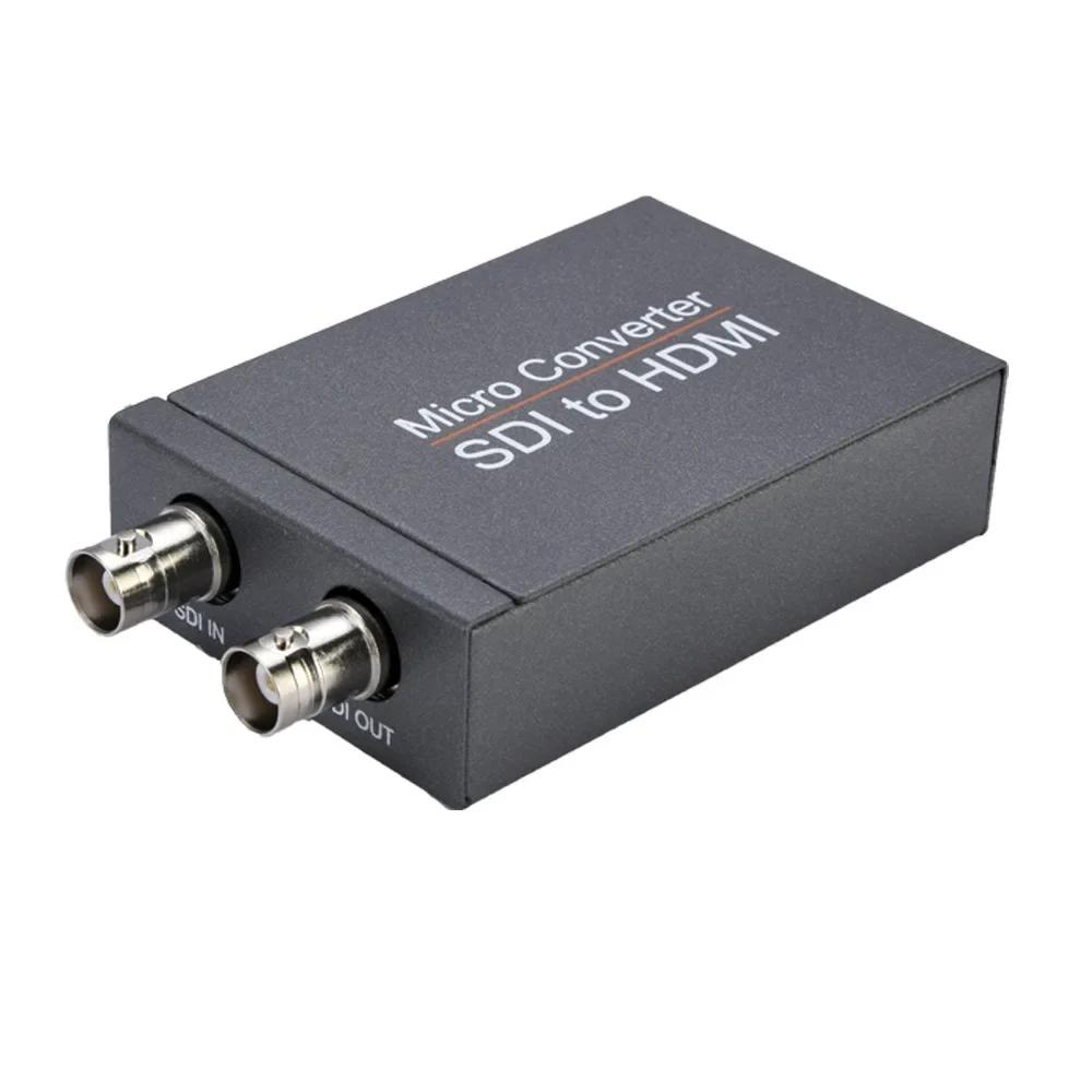 HD 3G SDI To HDMI / HDMI To SDI Video Converter Display Adapter with Loop Audio Auto Format Detection for Camera To TV Monitor