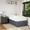 vidaXL Bed Frame Without Mattress Dark Grey 80x200 Cm Velvet