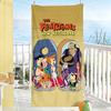 Fun The F-Flints-tones-S Cartoon Towel Soft Pool Gift For Travel Gym Shower Camping Quick Dry Sports Large Beach Towels