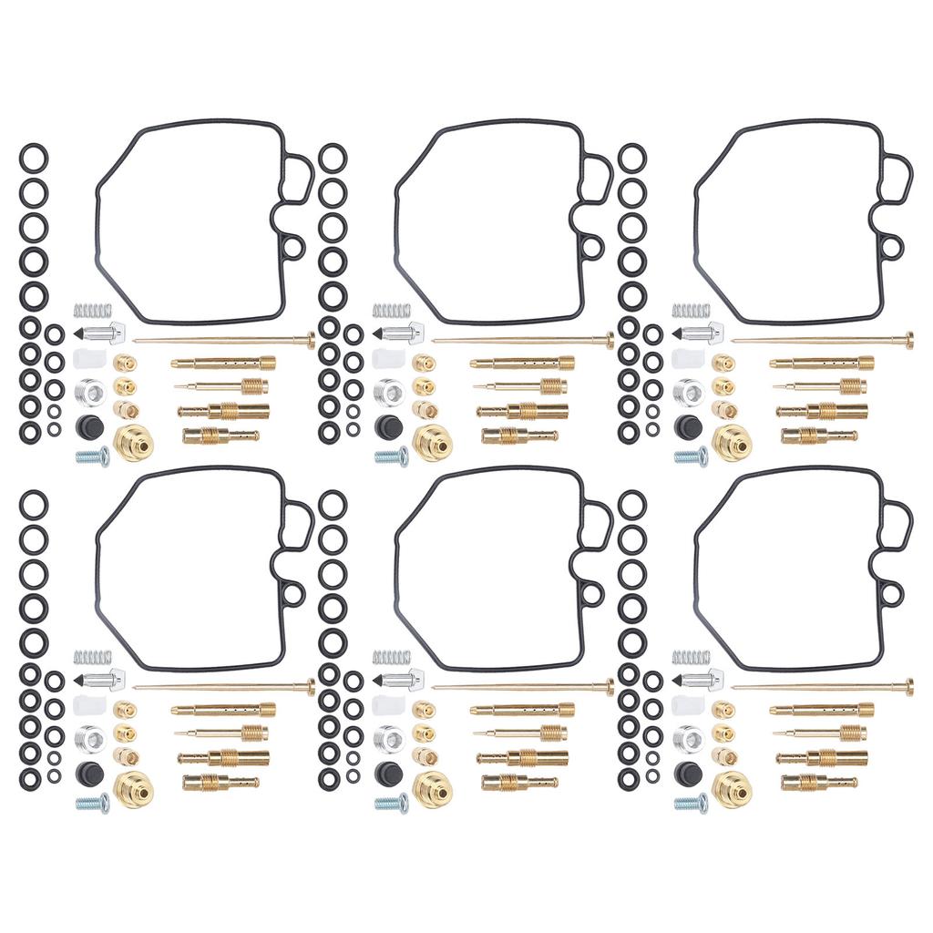 6 Zestawów Motocyklowy Zestaw Naprawczy Gaźnika Profesjonalny Zamiennik dla CBX1000 CBX1050 1978‑1983