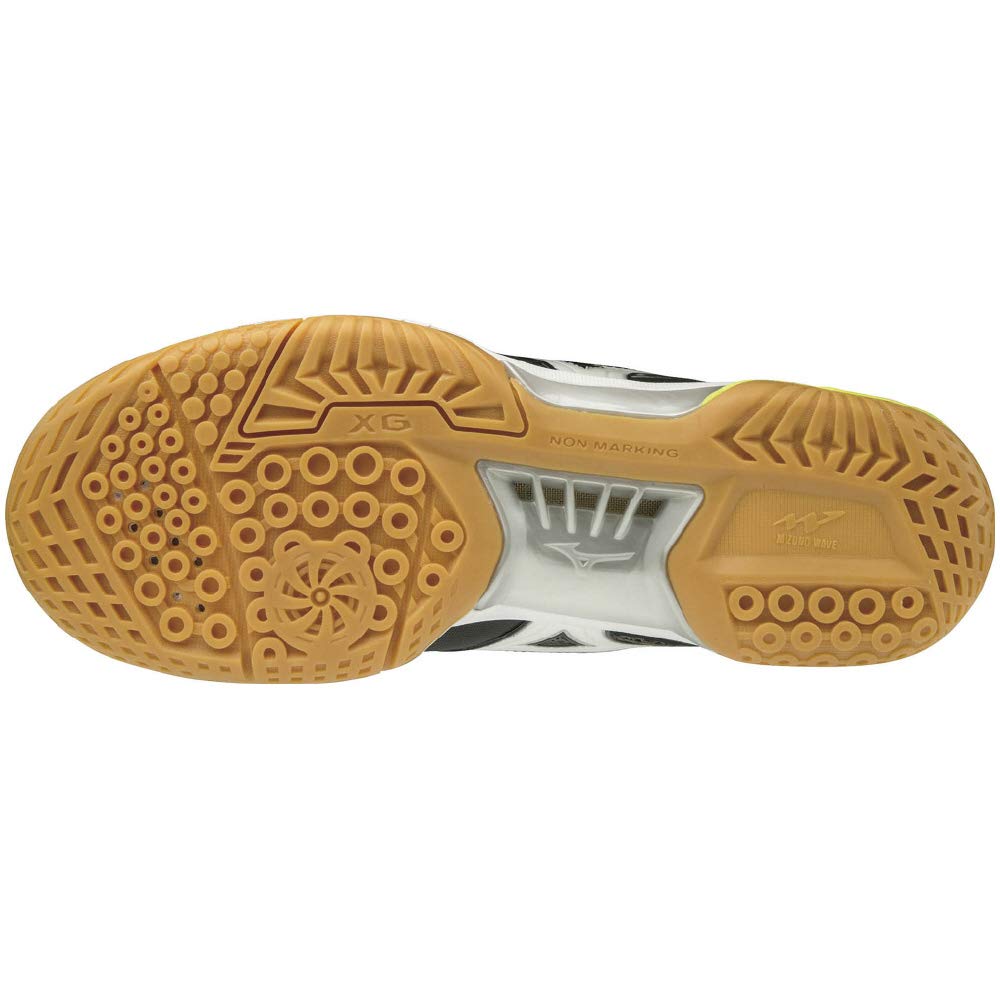 Mizuno Badminton Shoes Wave Fang PRO MID cm 3E Black/White/Yellow 23.0