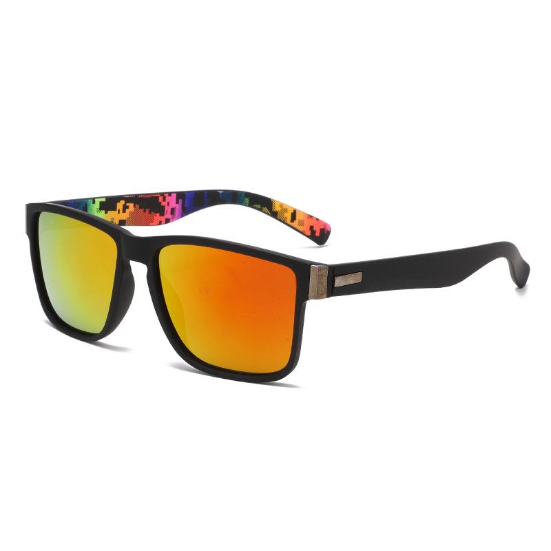 1/3PCS Trendy Personality Square Sunglasses Colorful Lenses Slimming Anti Glare Uv400 Unisex Eye Protection Sunglasses 3249 красный