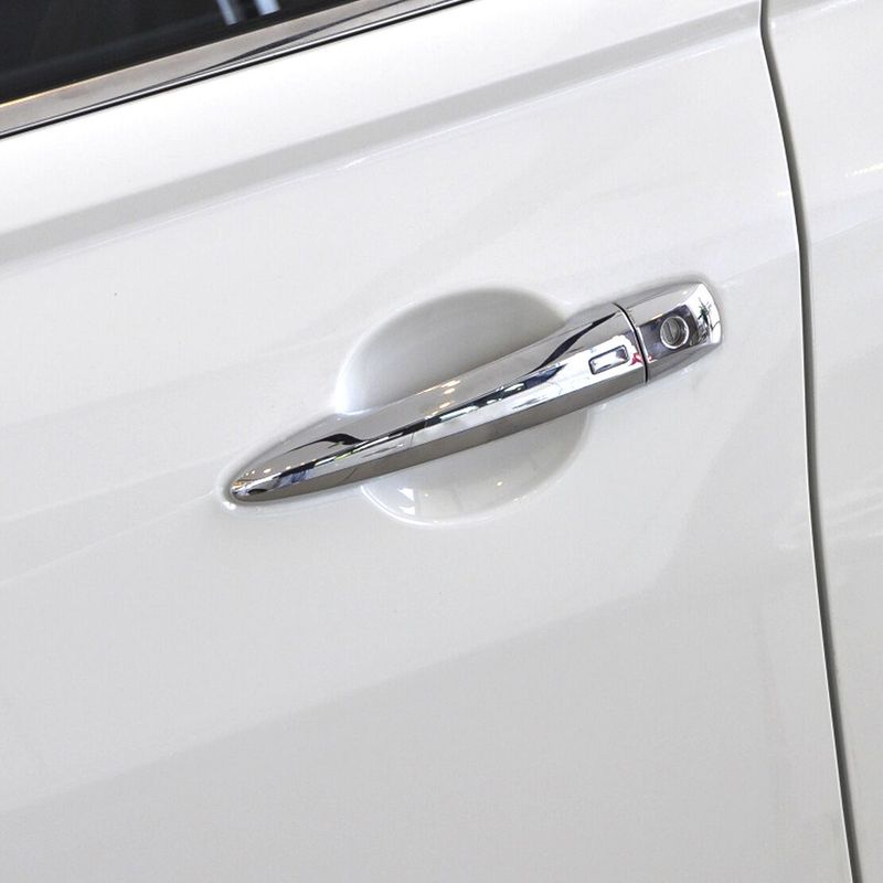 For Nissan Rogue    2024 ABS Chrome Carbon Fiber Door Handle Cover Trims Decoration Stickers Car Styling Accessories