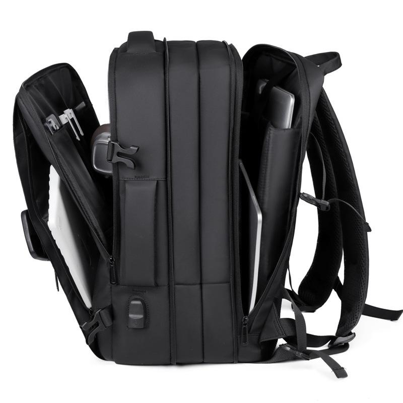 Schoolbag Large Capacity Men's Business Backpack Expandable Travel Computer Bag Explosive Multifunctional Commuter Backpack