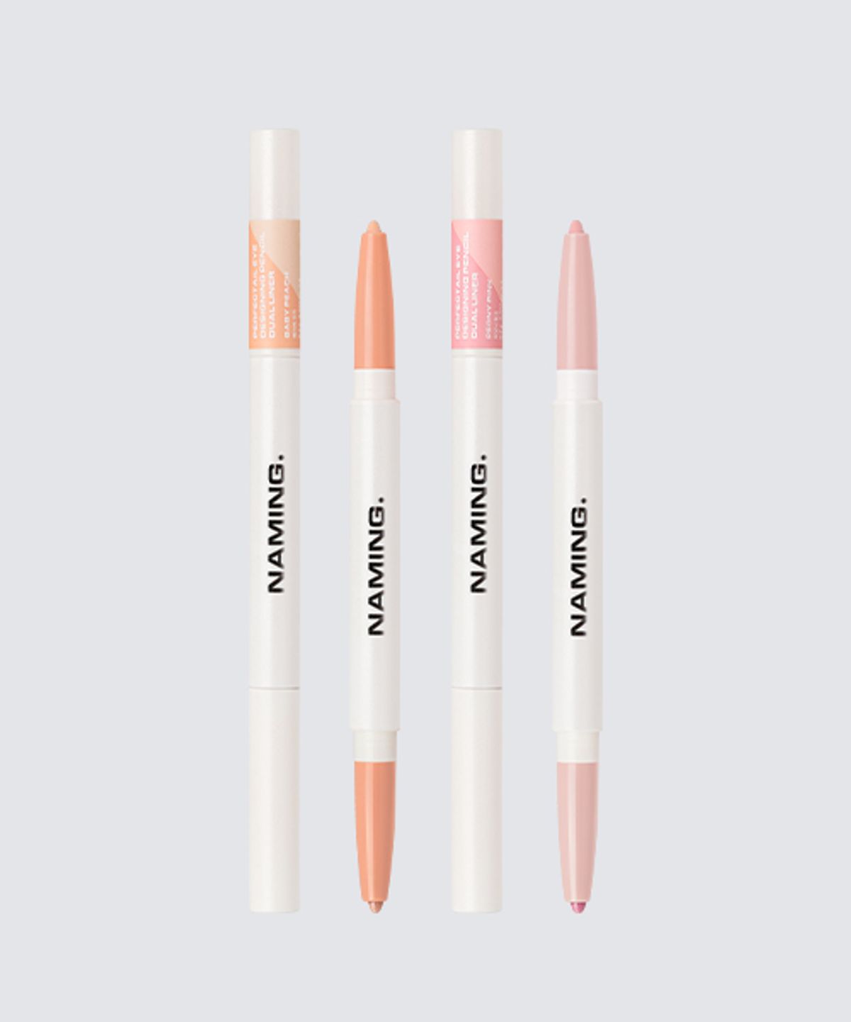 [NEW Color Added] Perfect Tail Eye Designing Pencil Dual Liner Duo Peony Pink