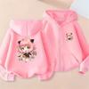 Anime Spy X Family Children Hoodie Tops Girl Boy Sweatshirt Kid Zipper Coat Casual Sweatshirts Black Autumn Clothes