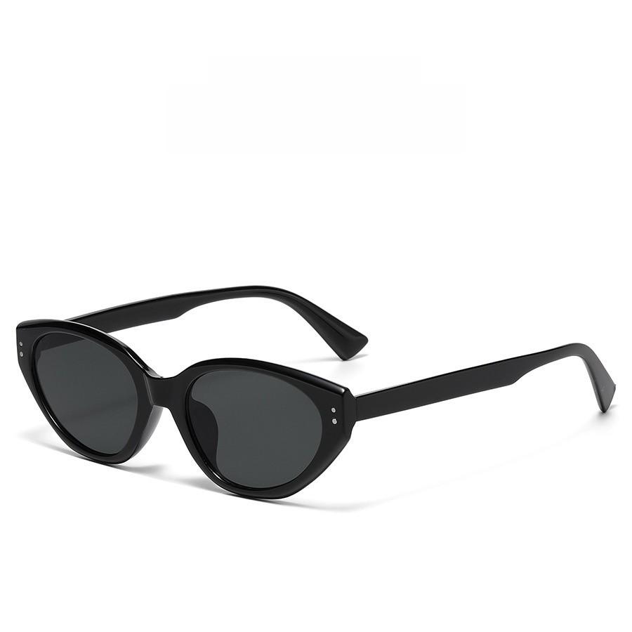 Vintage European Cat Eye Sunglasses With Uv400 Protection For Fashionable Outdoor Wear