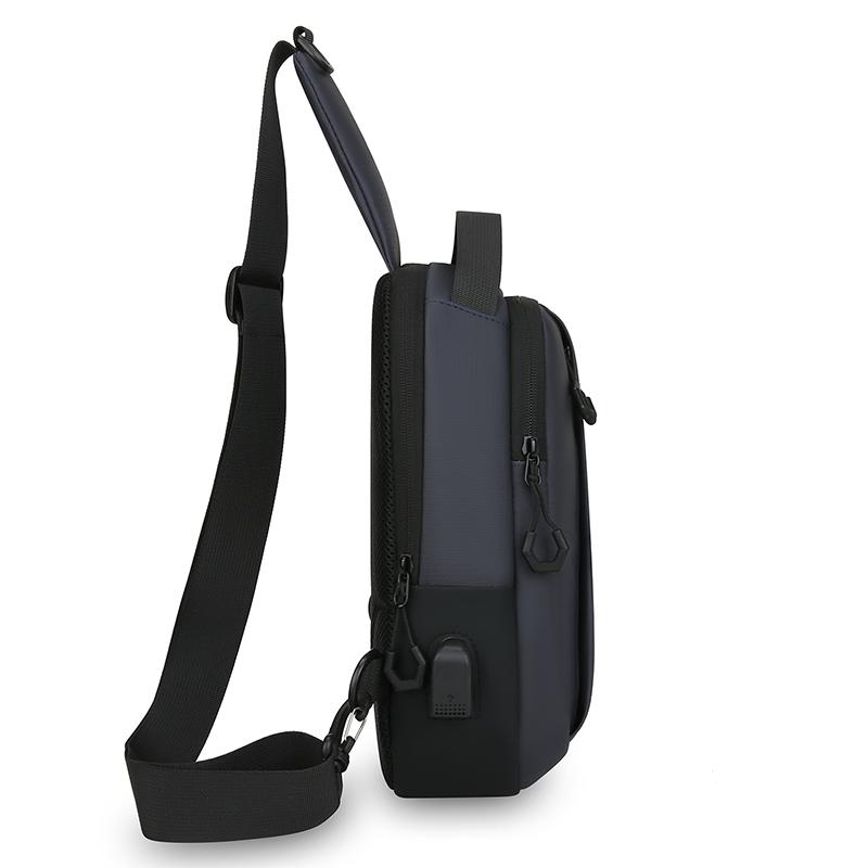 Men's Chest Bag Adjustable Strap Multi-Pocket Crossbody Sling for Cycling Commuting Sports Outdoor Travel Lightweight Pack
