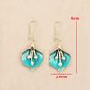 Hot Geometry Glazed Simulated Pearl Calla Lily Flower Earrings Trendy Fashion Versatile Personalized Vintage Jewelry Gift