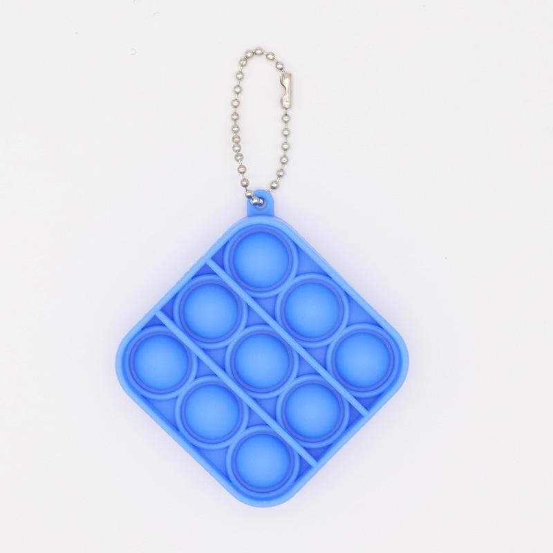 Colorful Silicone Keychain Bubble Toy - Mouse Killer Pendant and Educational Decompression Tool