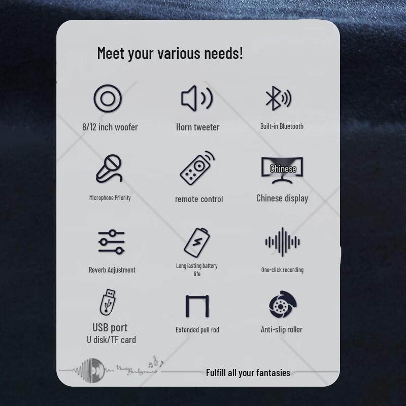 Malata Thunder M+9097A Portable Karaoke Speaker