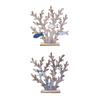 Coral Statue Crafts Mediterranean for Housewarming Table Centerpieces Office