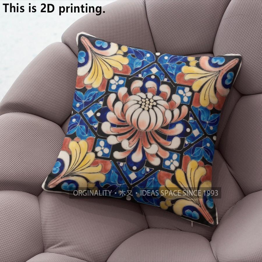 Bohemian Vintage Floral Pillow Covers Pattern Cushion Cover Suitable for Sofa Bedroom Car Pillow Cover